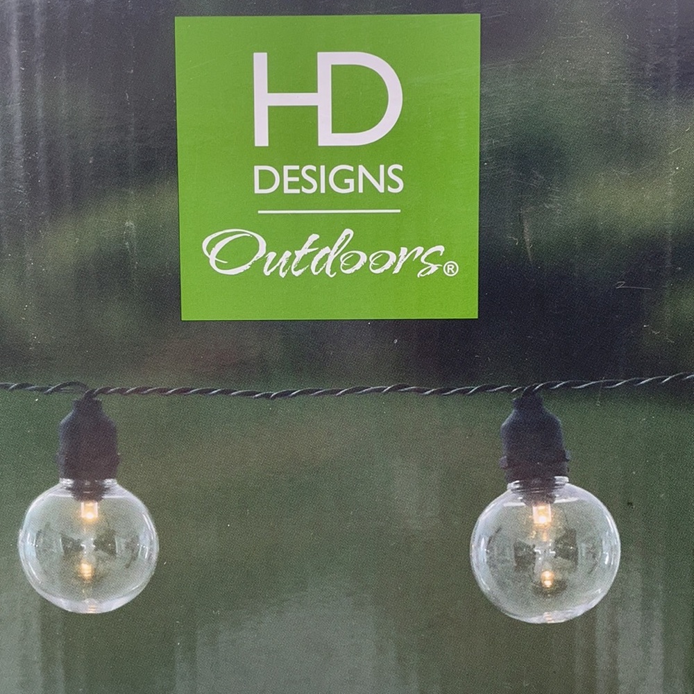 Outdoor/indoor plastic cafe string lights